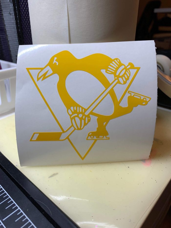 Pittsburgh Penguins Vinyl Decal - Custom Size - Image 11