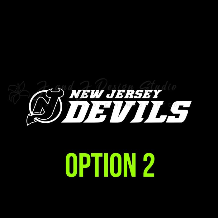 New Jersey Devils Vinyl Decal - Custom Size - Image 9