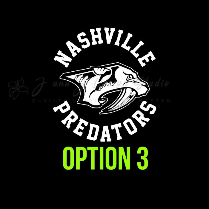 Nashville Predators Vinyl Decal - Custom Size - Image 8