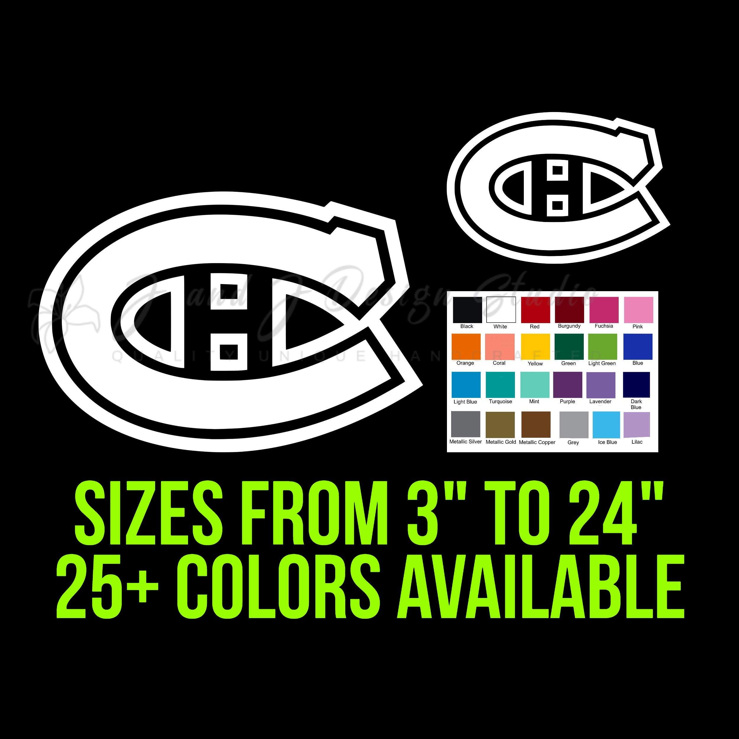 Montreal Canadiens Vinyl Decal - Custom Size