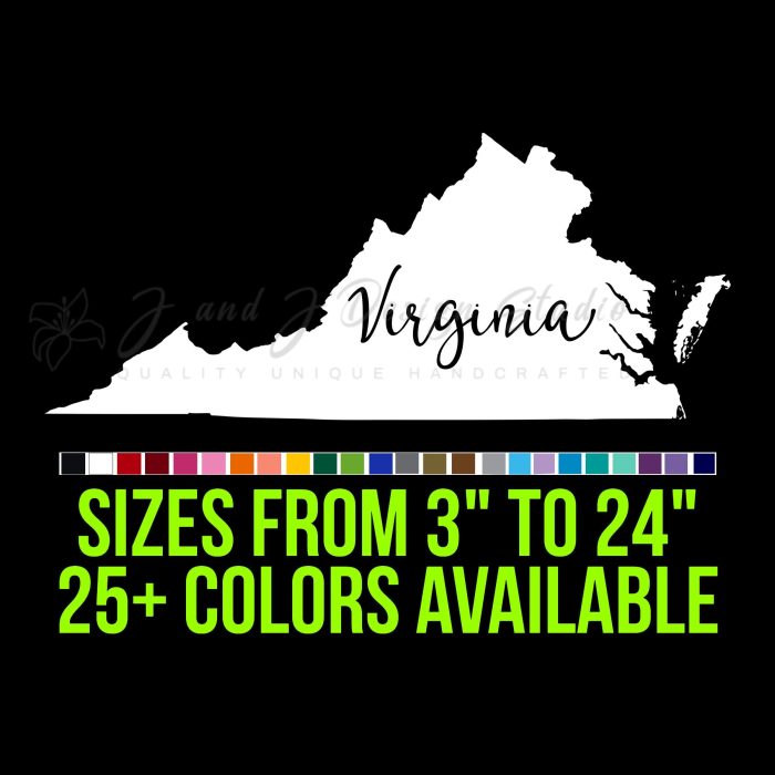 State of Virginia - Custom Size