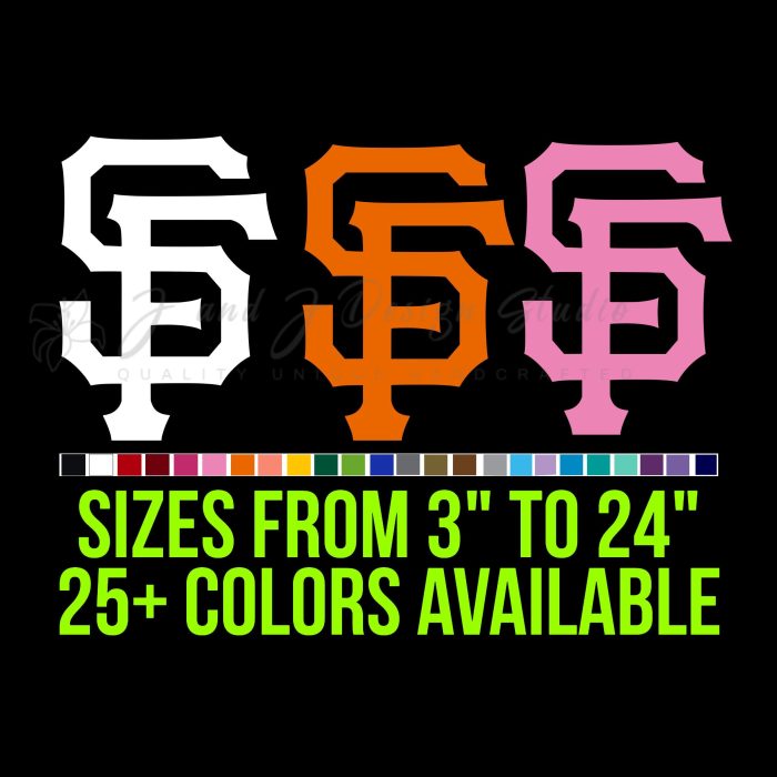 San Francisco Giants Vinyl Logo - Custom Size