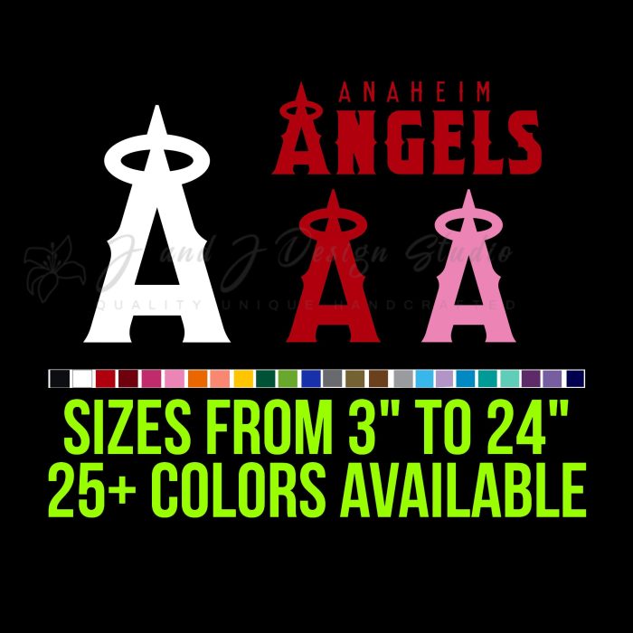 Los Angeles Angels Vinyl Decal - Custom Size