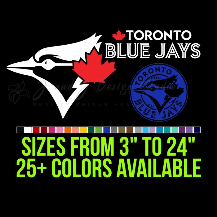 Toronto Blue Jays Vinyl Decal - Custom Size