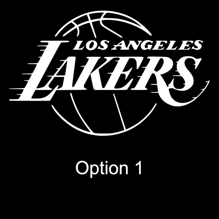 Los Angeles Lakers Vinyl Decal - Custom Size - Image 8