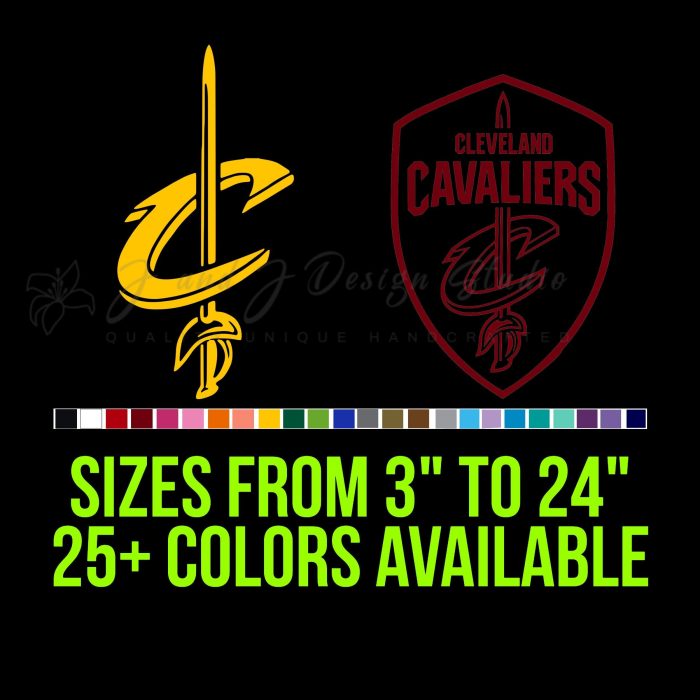 Cleveland Cavaliers Vinyl Decal - Custom Size