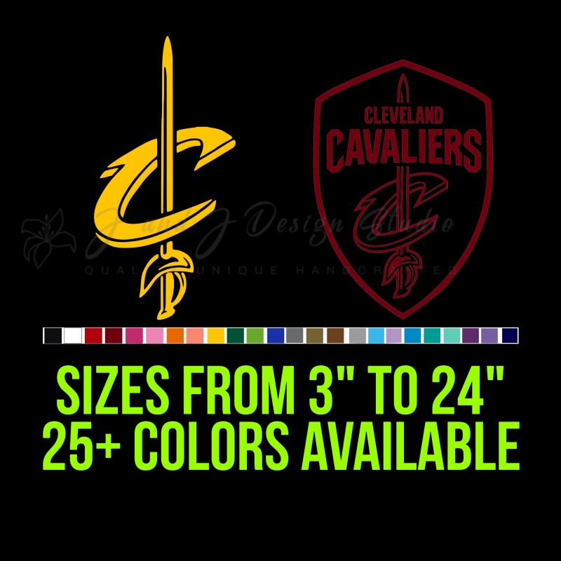 Cleveland Cavaliers Vinyl Decal - Custom Size