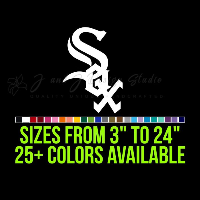 Chicago White Sox Vinyl Decal - Custom Size