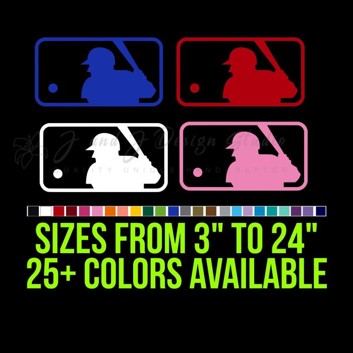 MLB Vinyl Decal - Custom Size