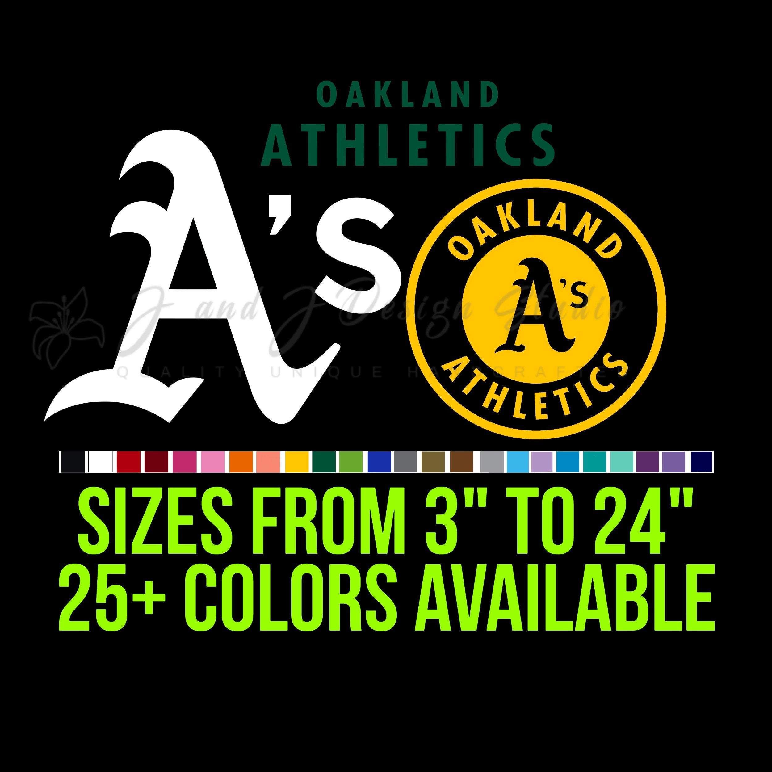 Oakland Athletics Vinyl Decal - Custom Size