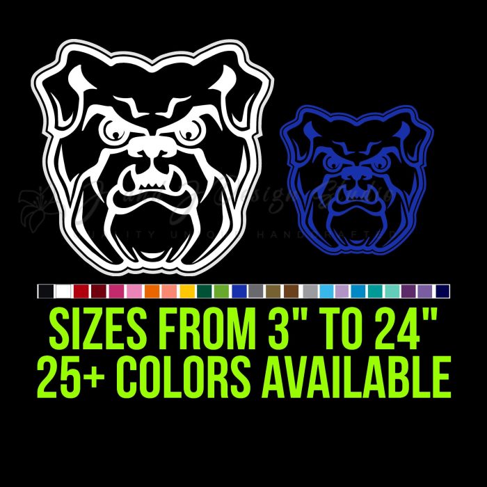 Butler Bulldogs Vinyl Decal - Custom Size