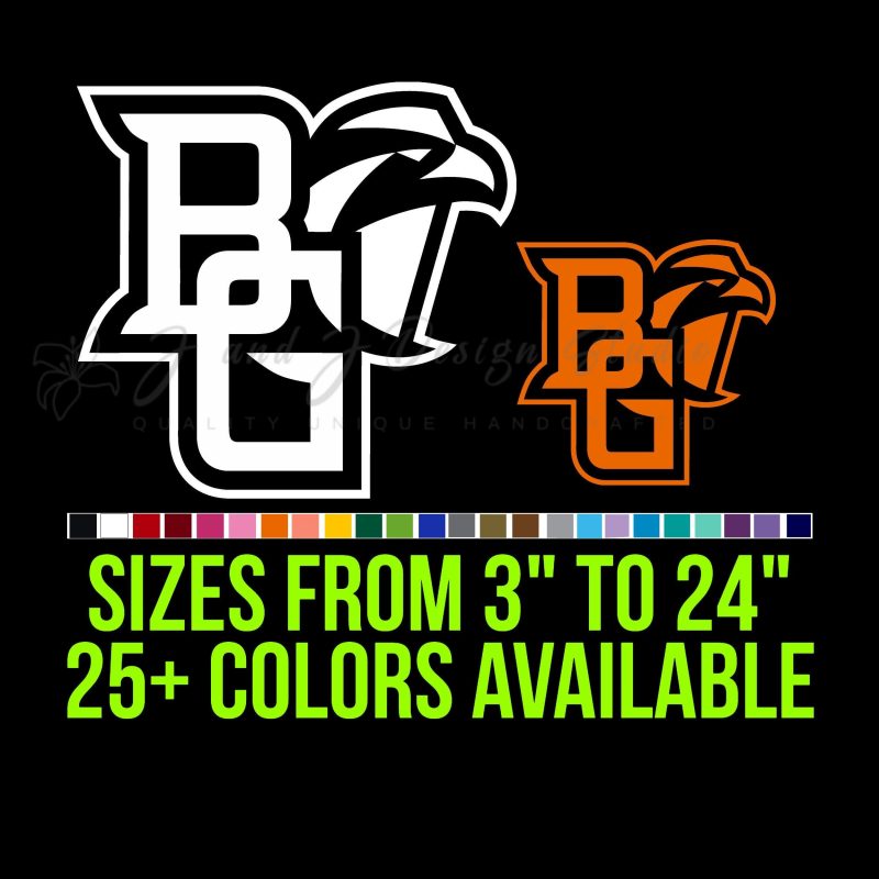 Bowling Green Falcons Vinyl Decal - Custom Size