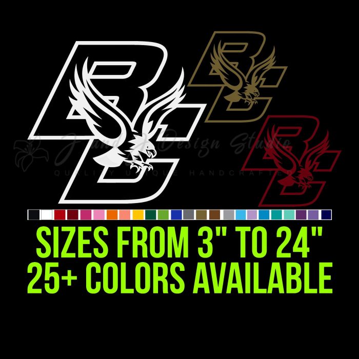 Boston College Eagles Vinyl Decal - Custom Size