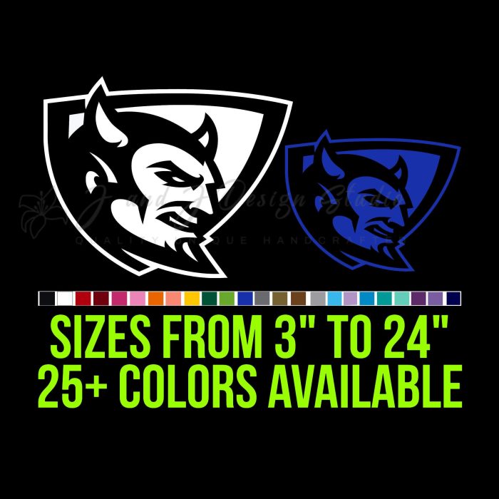 Bluefield State Big Blues Vinyl Decal - Custom Size