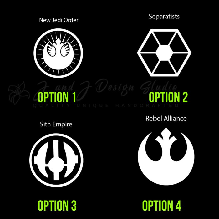 Star Wars Sigils Vinyl Decal - Custom Size - Image 8