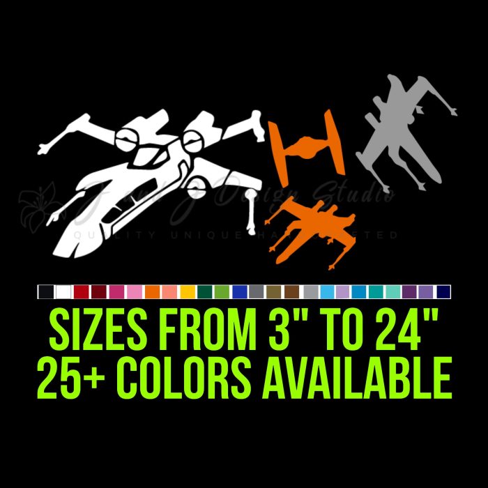 Star Wars X-Wing Fighter Vinyl Decal - Custom Size