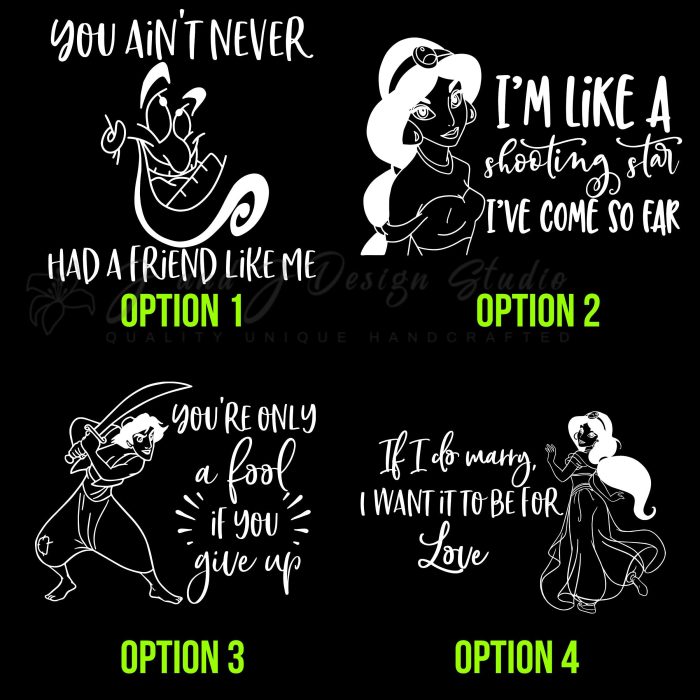 Aladdin Vinyl Decal - Custom Size - Image 8