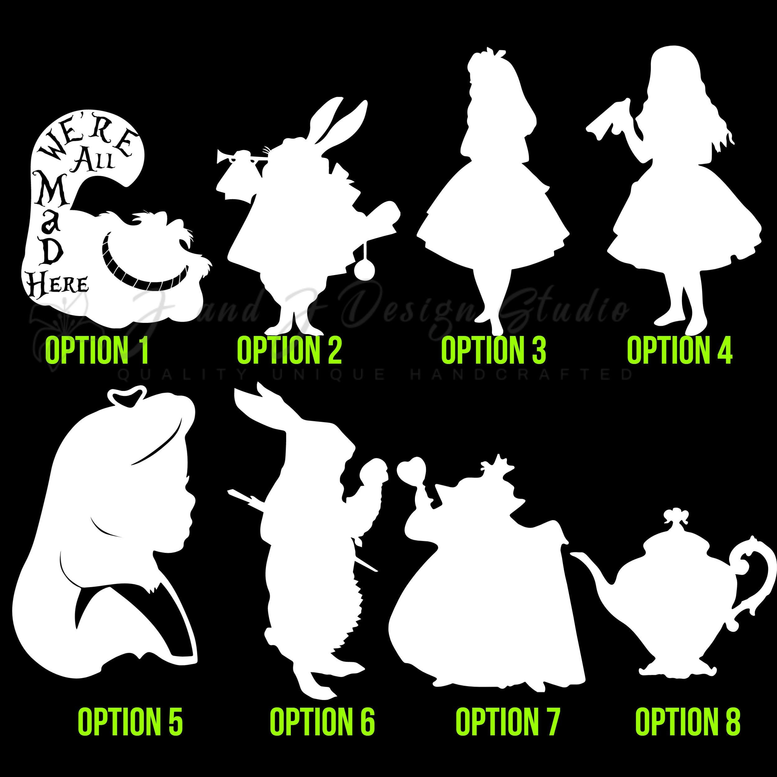 Alice In Wonderland Vinyl Decal - Custom Size - Image 8