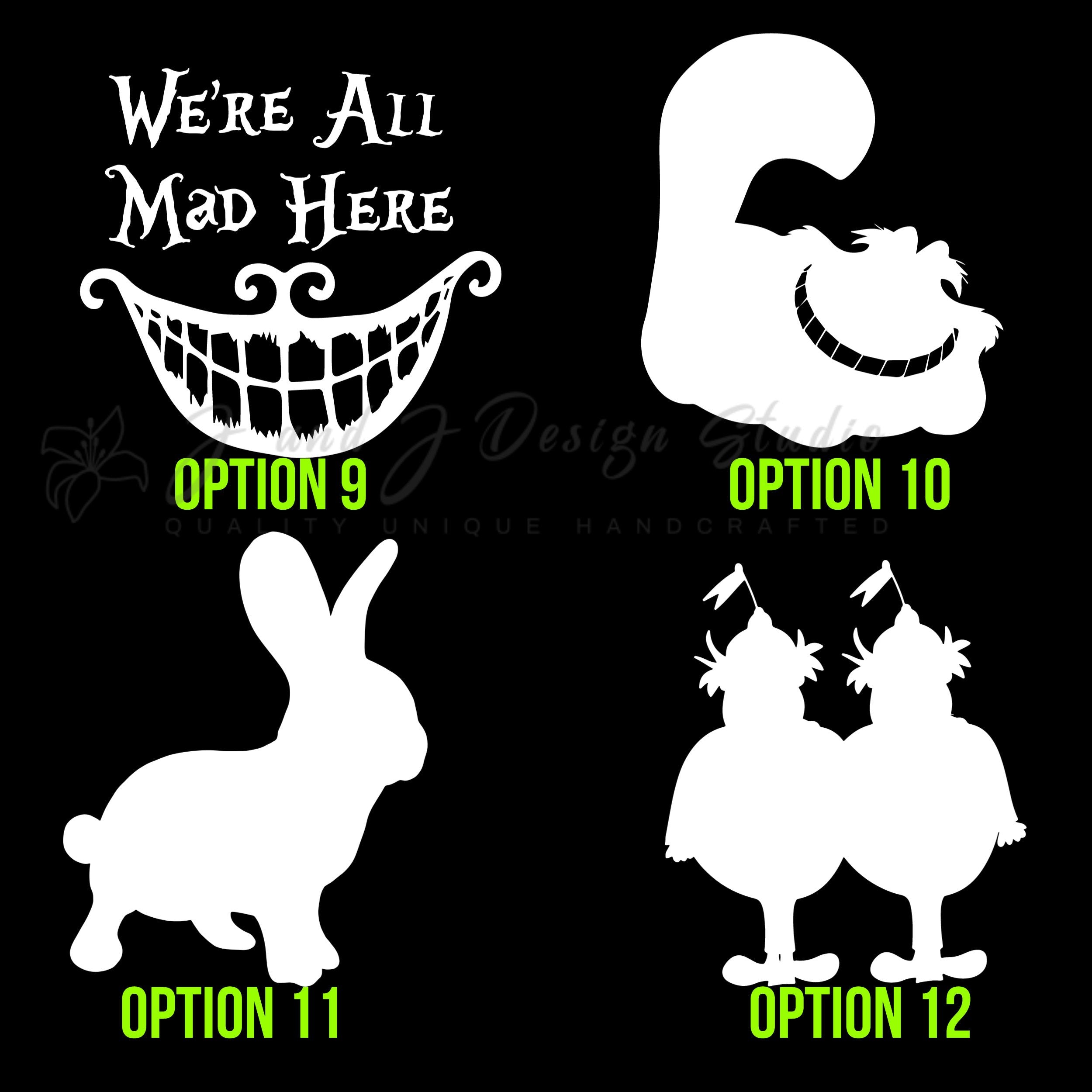 Alice In Wonderland Vinyl Decal - Custom Size - Image 9