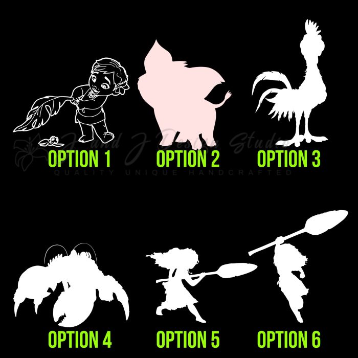 Moana Vinyl Decal - Custom Size - Image 10