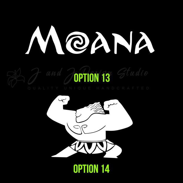 Moana Vinyl Decal - Custom Size - Image 8
