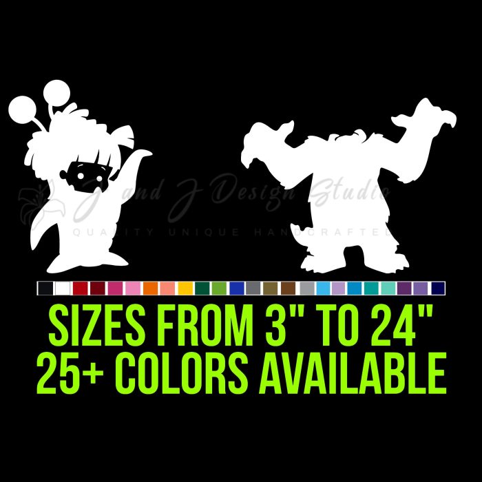 Monsters Inc. Vinyl Decal - Custom Size