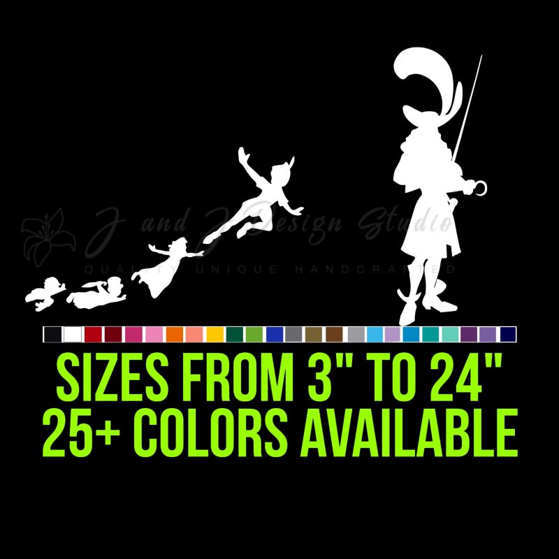 Peter Pan Vinyl Decal - Custom Size
