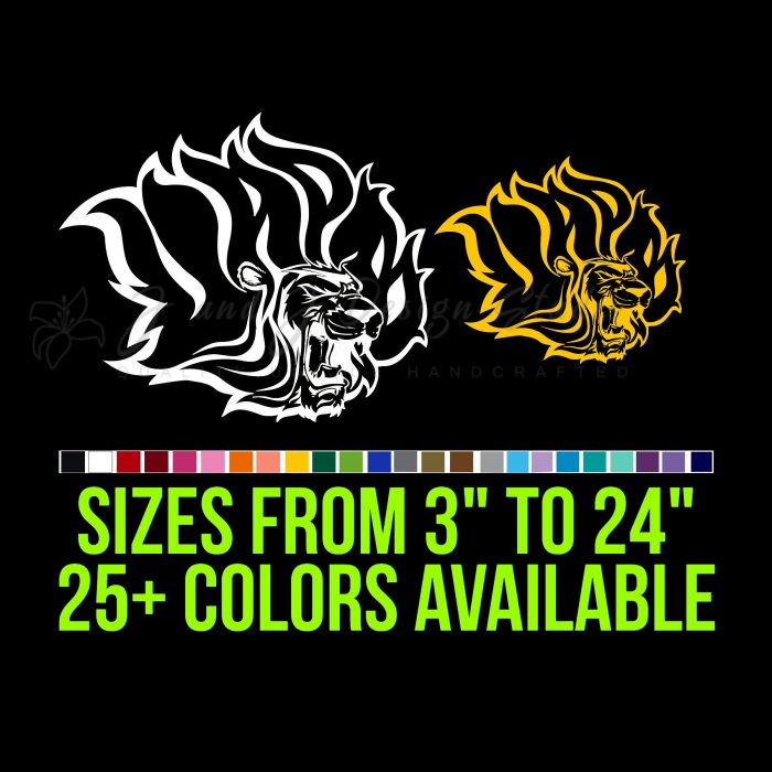 Arkansas Pine Bluff Golden Lions Vinyl Decal - Custom Size
