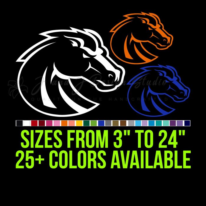 Boise State Broncos Vinyl Decal - Custom Size