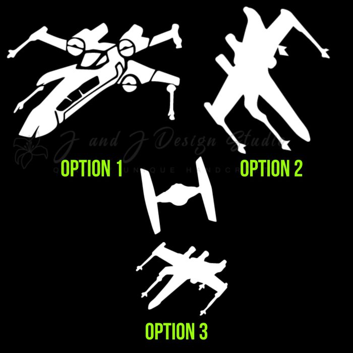 Star Wars X-Wing Fighter Vinyl Decal - Custom Size - Image 8