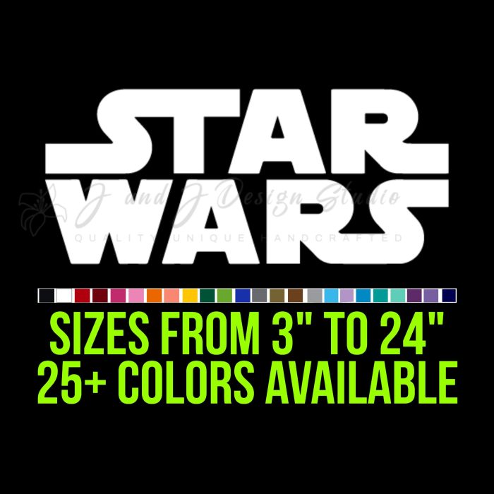 Star Wars Vinyl Decal - Custom Size