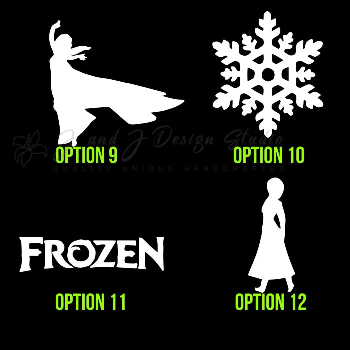 Frozen Vinyl Decal - Custom Size - Image 9