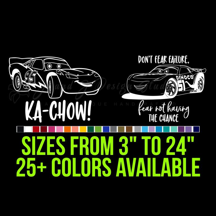 Lightning Mcqueen Vinyl Decal - Custom Size