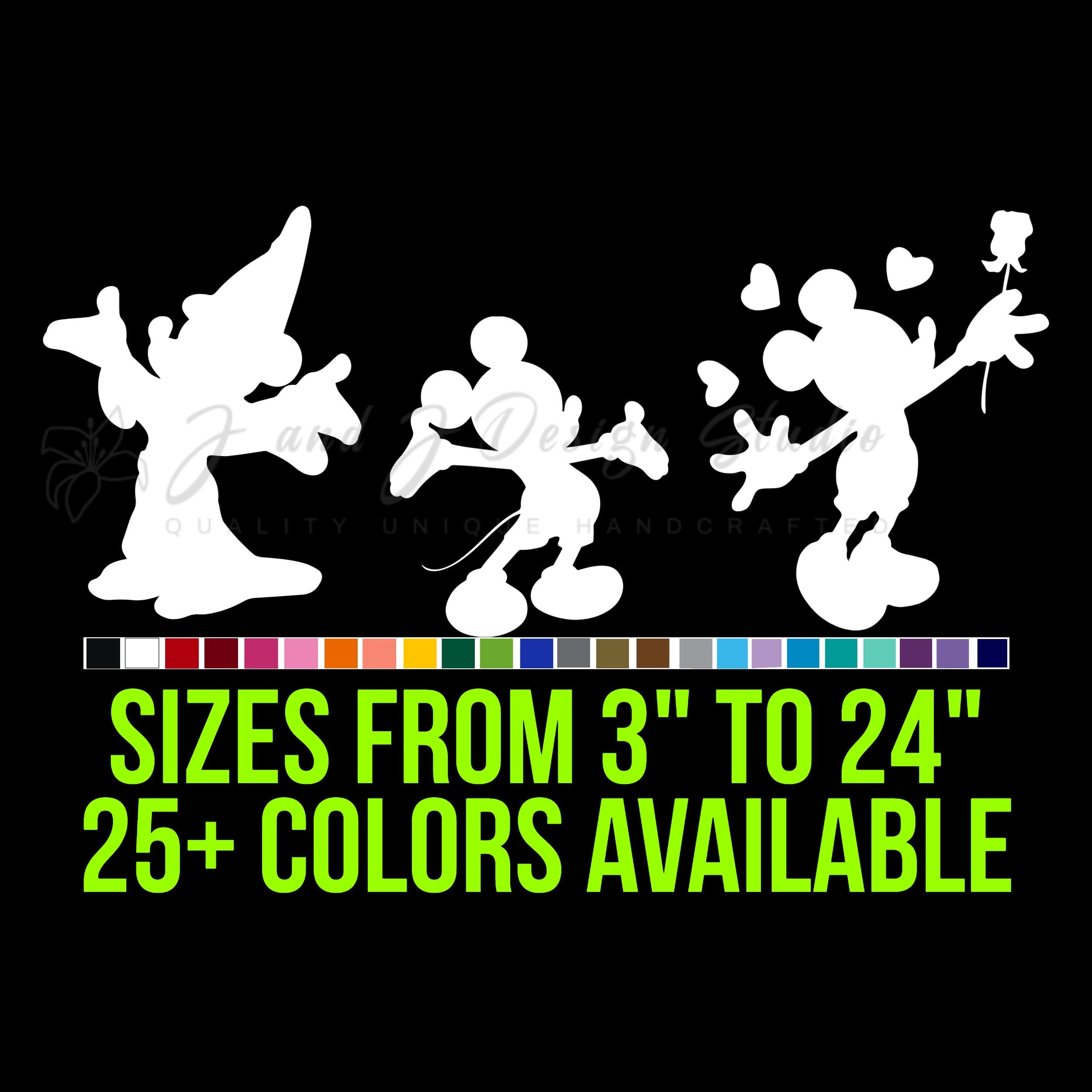 Mickey Mouse Vinyl Decal - Custom Size
