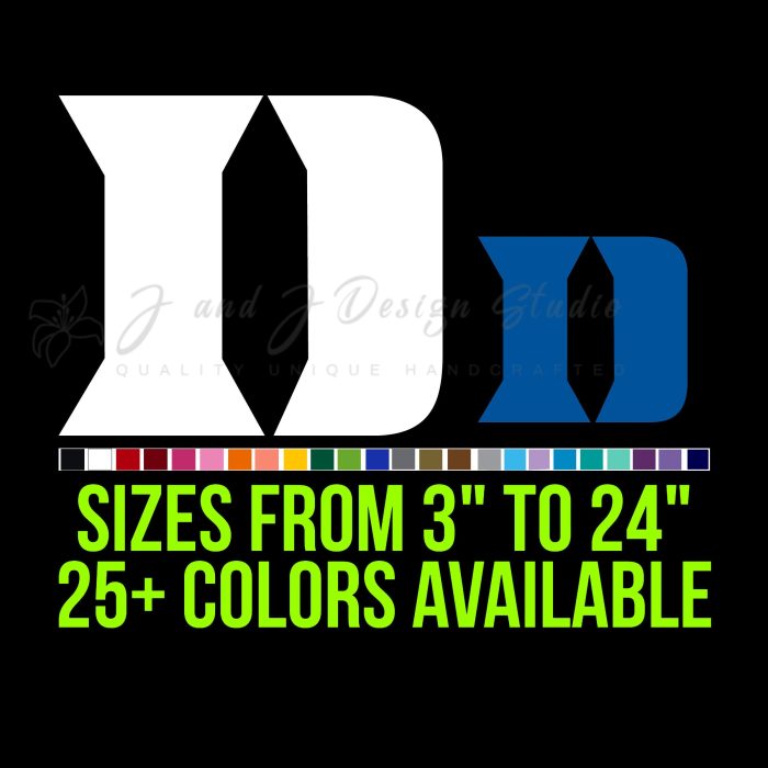 Duke Blue Devils Vinyl Decal - Custom Size