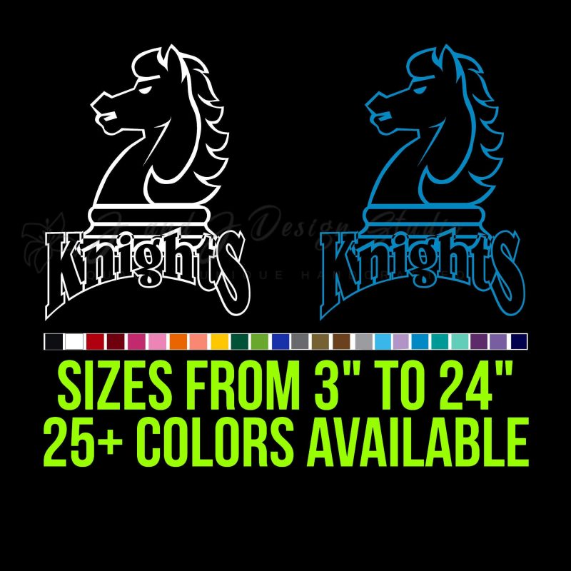 Fairleigh Dickinson Knights Vinyl Decal - Custom Size