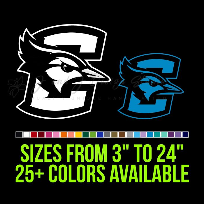 Creighton Bluejays Vinyl Decal- Custom Size