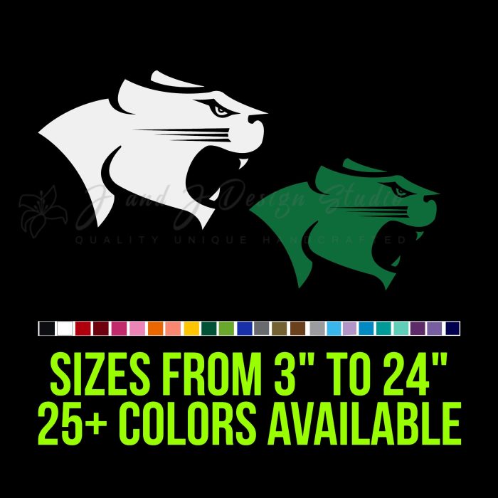 Chicago State Cougars Decal - Custom Size