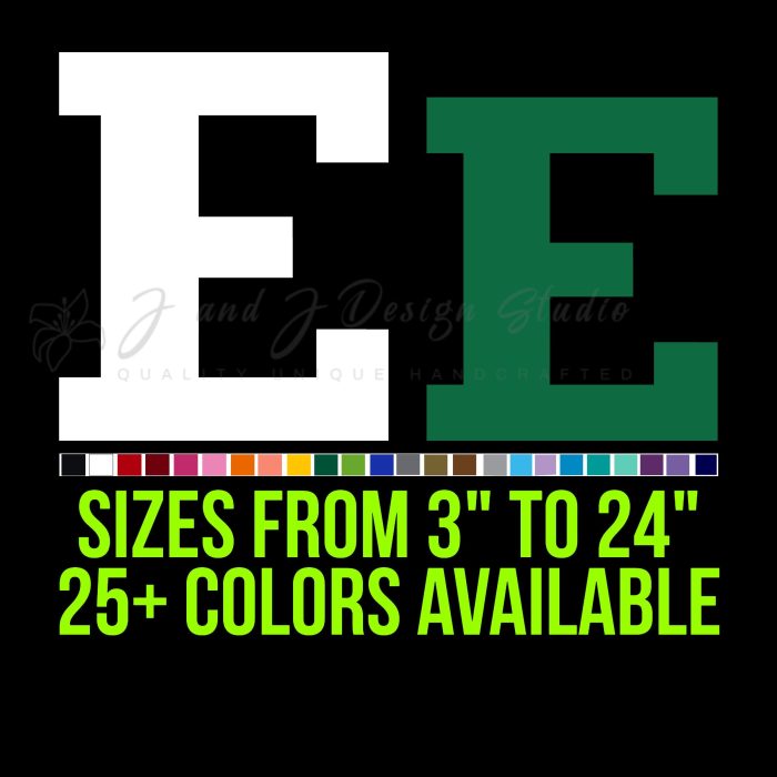Eastern Michigan Eagles Vinyl Decal - Custom Size