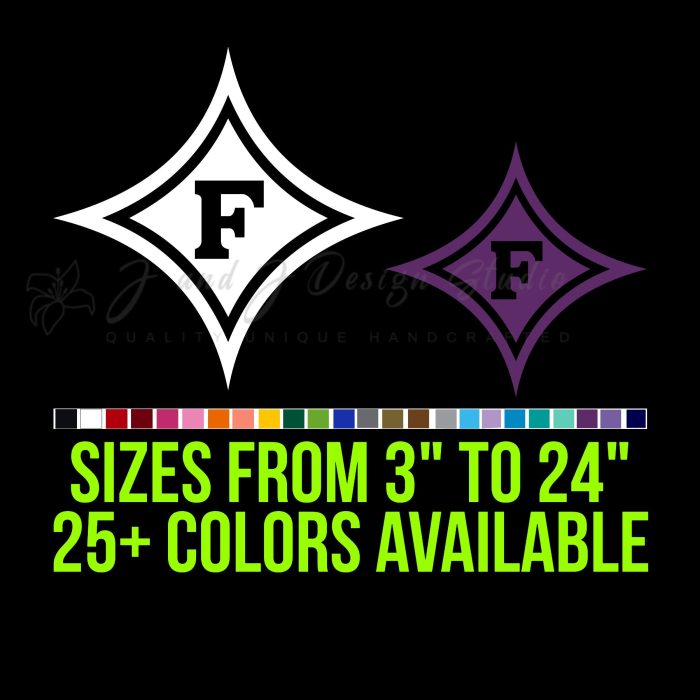 Furman Paladins Vinyl Decal - Custom Size