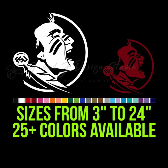 Florida State Seminoles Vinyl Decal - Custom Size