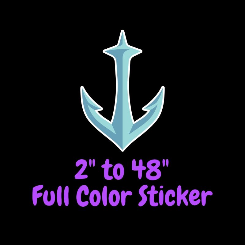 Seattle Kraken Full Color Vinyl Sticker - Custom Size