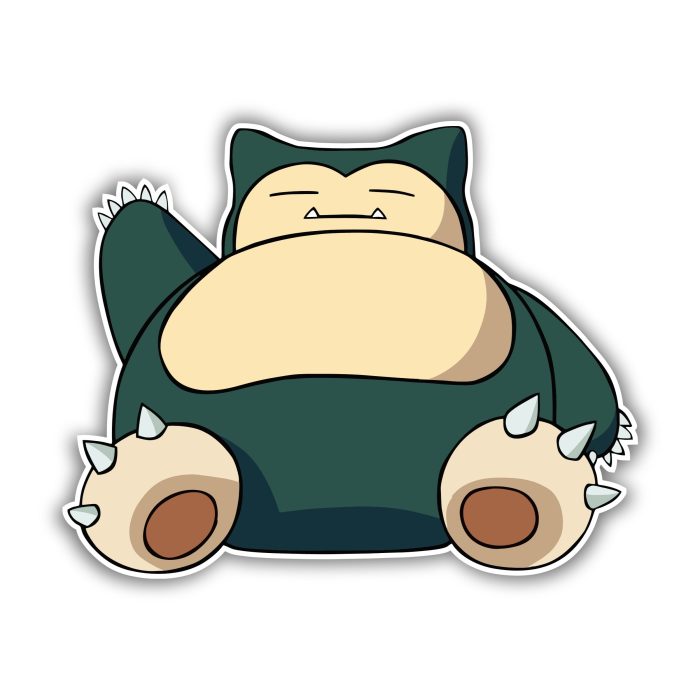 Snorlax Full Color Vinyl Decal