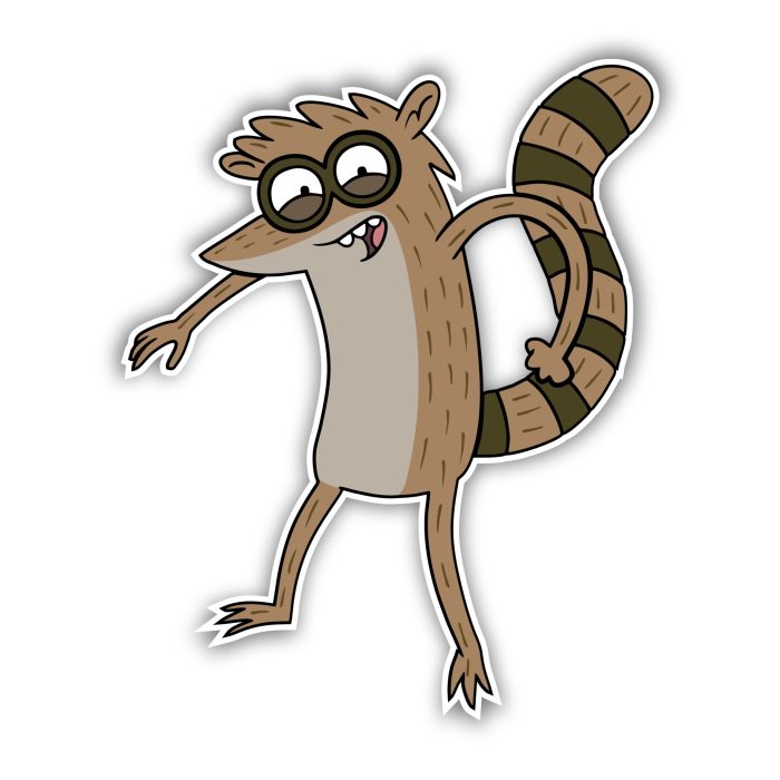 Rigby Full Color Vinyl Decal - Custom Size