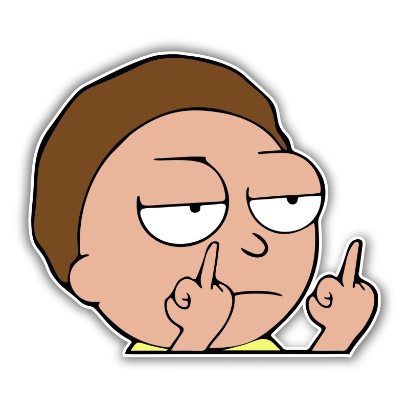 Rick And Morty - Full Color Vinyl Sticker - Custom Size