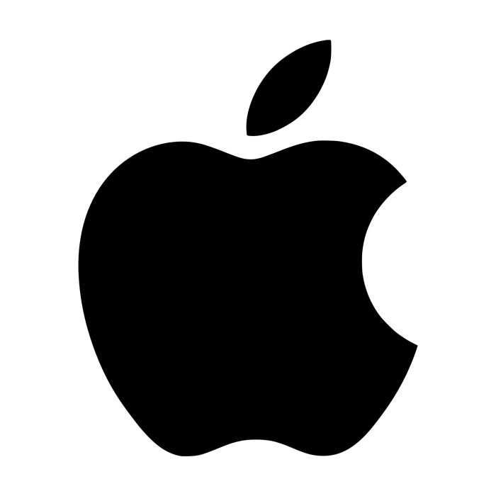 Apple Vinyl Decal - Custom Size