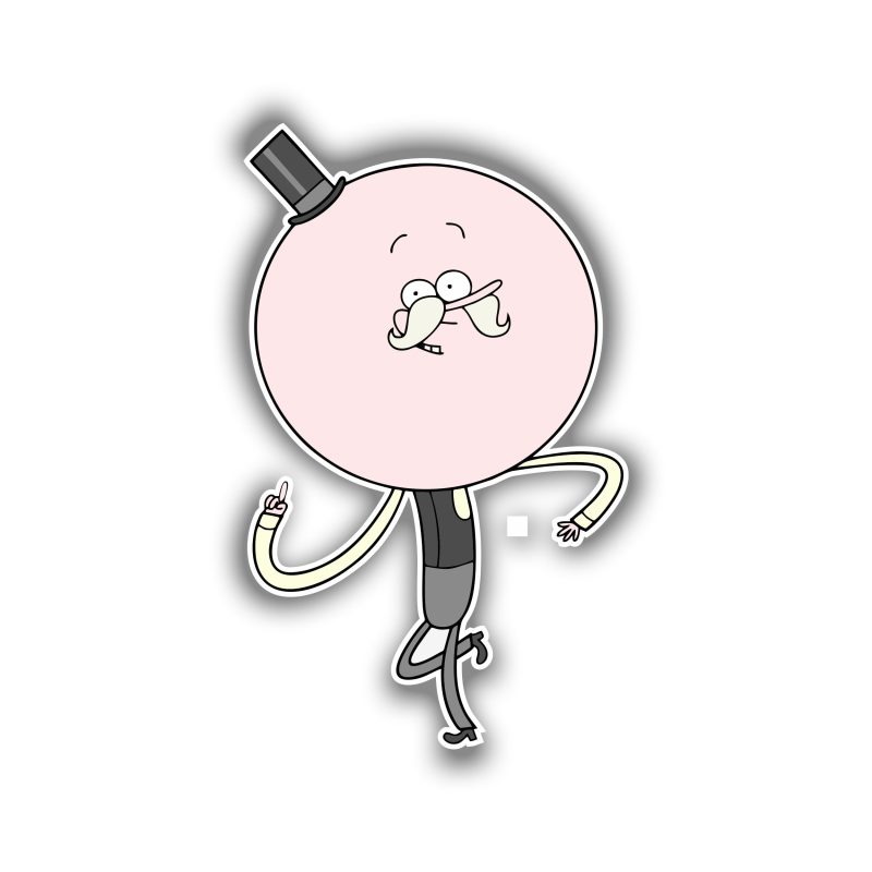 Regular Show- Pops - Full Color Vinyl Sticker - Custom Size