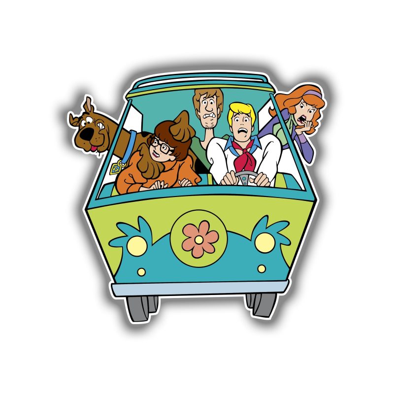 Scooby Doo - Full Color Vinyl Sticker - Custom Size
