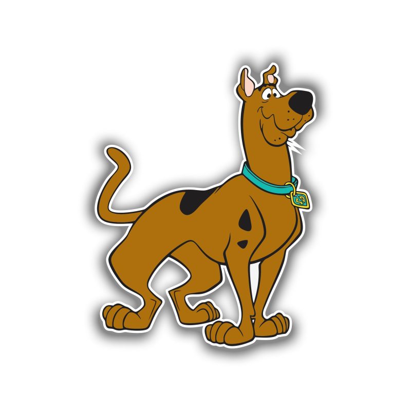 Scooby Doo - Full Color Vinyl Sticker - Custom Size