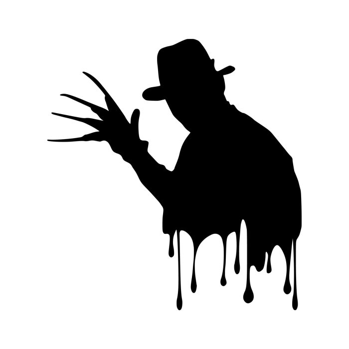 Horror- Freddy Krueger- Vinyl Decal - Custom Size